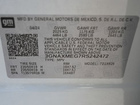Used 2024 Chevrolet Equinox RS w/ RS Leather Package FWD image 34