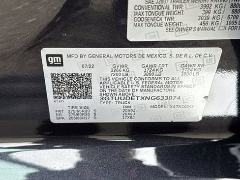 Used 2022 GMC Sierra 1500 SLT w/ SLT Premium Package AWD/4WD image 60