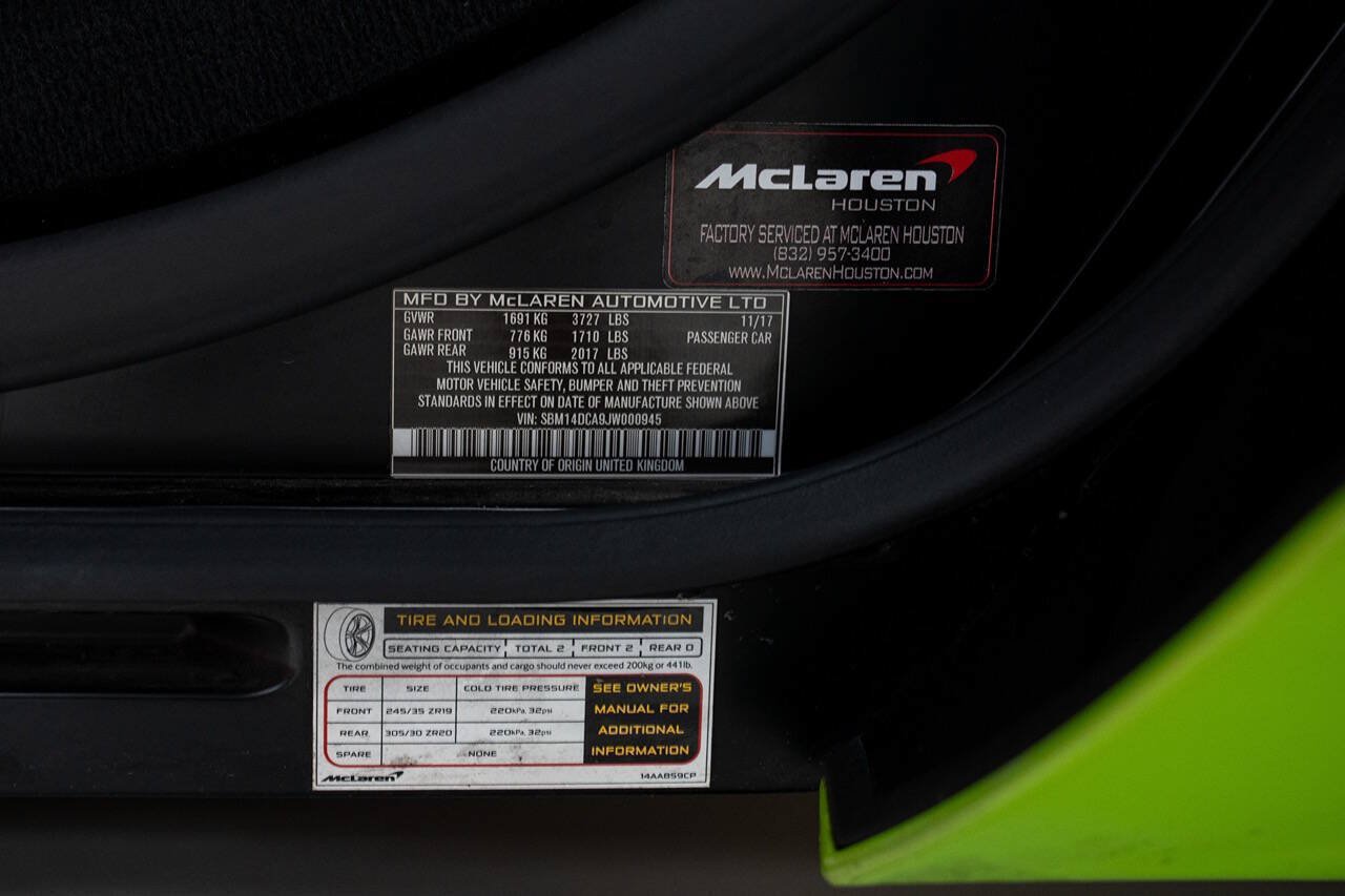 Used 2018 McLaren 720S Performance RWD image 37
