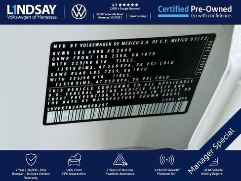 Certified 2022 Volkswagen Taos SE image 26