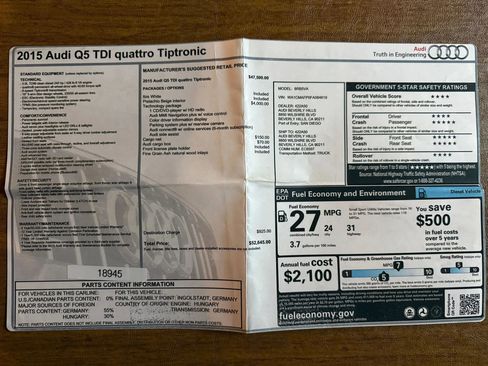 Used 2015 Audi Q5 TDI Premium Plus w/ Technology Package image 66