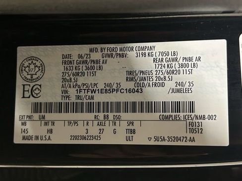 Certified 2023 Ford F150 Lariat w/ Equipment Group 502A High AWD/4WD image 28