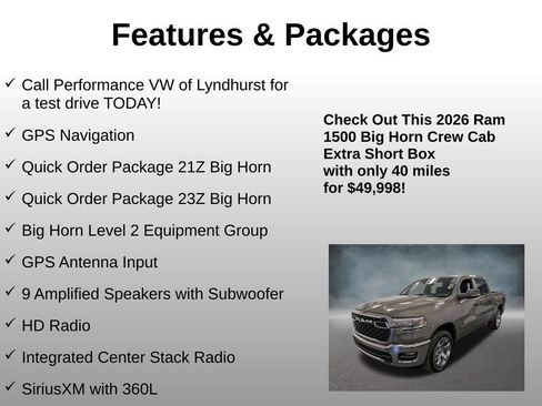 Used 2026 RAM 1500 Big Horn AWD/4WD image 4