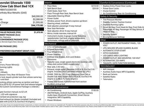 Used 2020 Chevrolet Silverado 1500 Custom w/ Custom Value Package AWD/4WD image 4