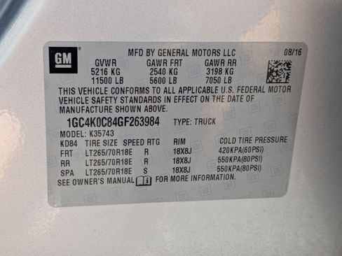 Used 2016 Chevrolet Silverado 3500 LTZ w/ Duramax Plus Package AWD/4WD image 30