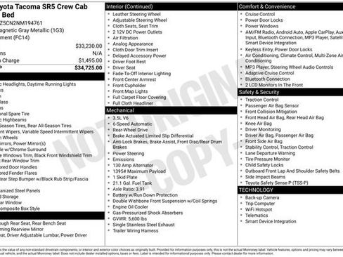 Used 2022 Toyota Tacoma SR5 image 7