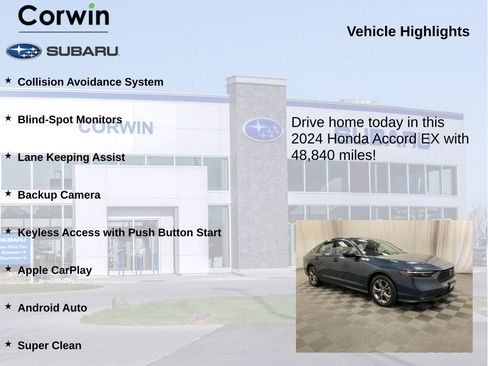 Used 2024 Honda Accord EX image 6