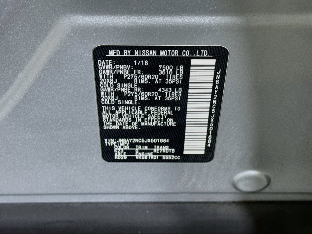 Used 2018 Nissan Armada SL w/ Moonroof Package AWD/4WD image 35