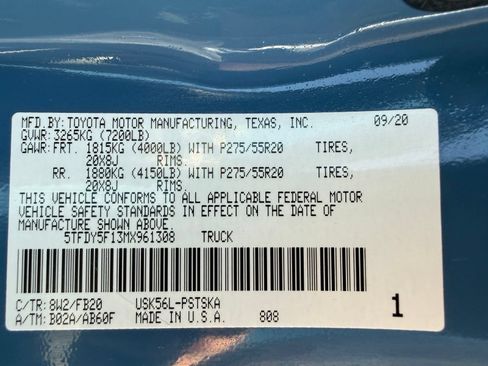 Used 2021 Toyota Tundra SR5 w/ TRD Sport Plus Package AWD/4WD image 43
