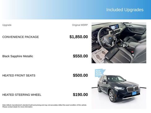 Used 2022 BMW X3 xDrive30i w/ Convenience Package image 5
