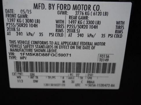 Used 2015 Ford Explorer XLT w/ Equipment Group 202B AWD/4WD image 36