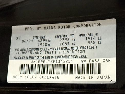 Used 2021 MAZDA MAZDA3 AWD 2.5 Turbo Hatchback image 34