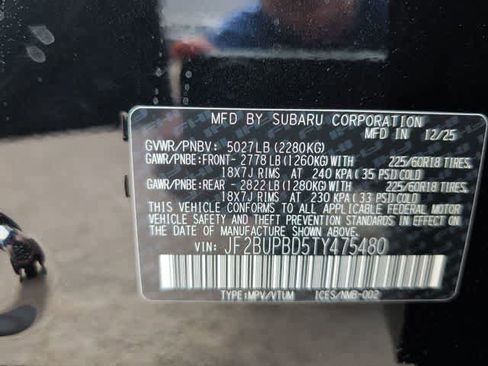 New 2026 Subaru Outback Premium image 35