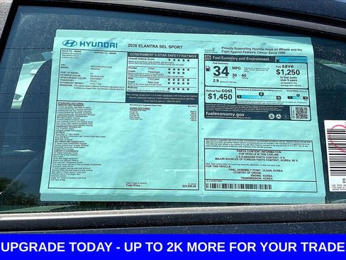 New 2026 Hyundai Elantra Sport FWD image 17