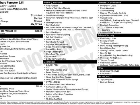 Used 2015 Subaru Forester 2.5i w/ Alloy Wheel Package image 2