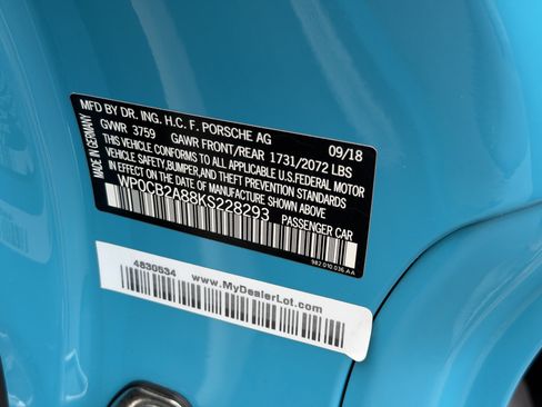 Certified 2019 Porsche 718 Boxster GTS image 24