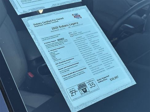 Certified 2025 Subaru Legacy Limited image 6