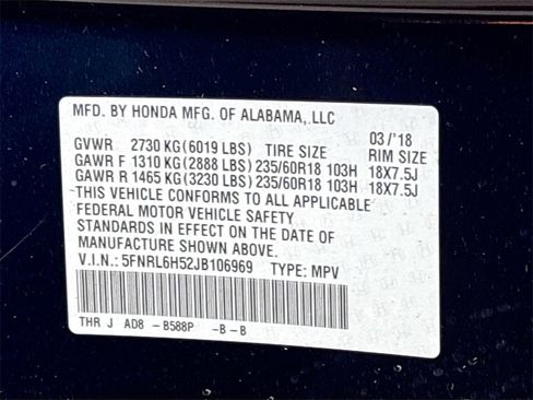 Used 2018 Honda Odyssey EX image 32