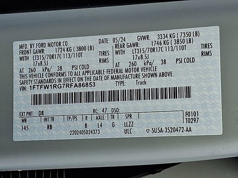 Used 2024 Ford F150 Raptor AWD/4WD image 32