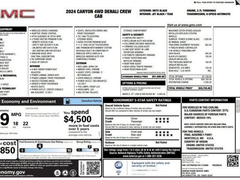Used 2024 GMC Canyon Denali AWD/4WD image 66