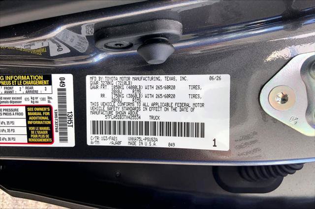 Certified 2026 Toyota Tundra SR5 w/ SX Package AWD/4WD image 36