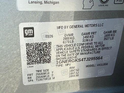 New 2026 Chevrolet Traverse LT w/ LPO, Floor Liner Package FWD image 19