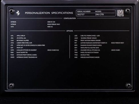 Certified 2024 Ferrari 296 GTB RWD image 57