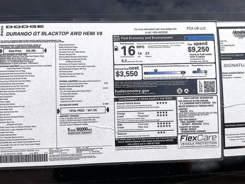 New 2026 Dodge Durango GT w/ Blacktop Package image 14