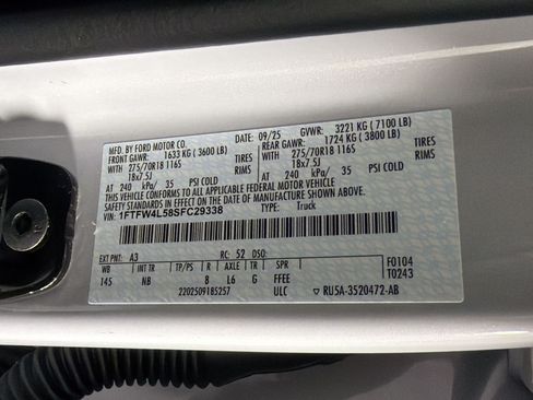 Used 2025 Ford F150 Tremor w/ Equipment Group 402A High AWD/4WD image 22