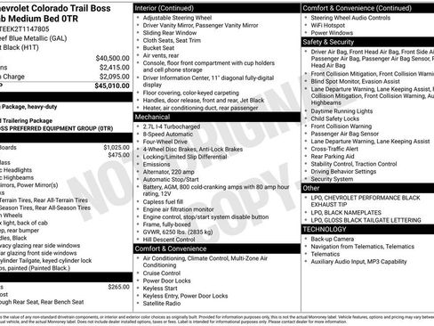 Used 2026 Chevrolet Colorado Trail Boss AWD/4WD image 35
