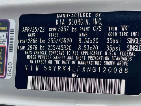 Certified 2022 Kia Sorento SX FWD image 36