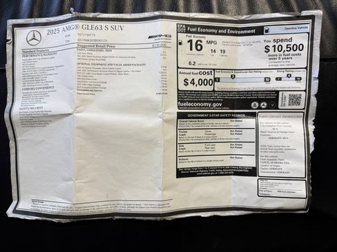 Used 2025 Mercedes-Benz GLE 63 AMG S image 2