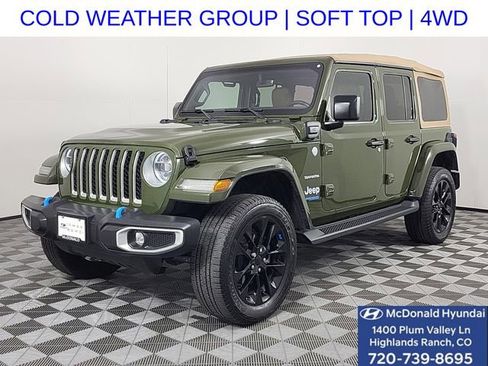 Used 2022 Jeep Wrangler Unlimited Sahara w/ Cold Weather Group AWD/4WD image 1