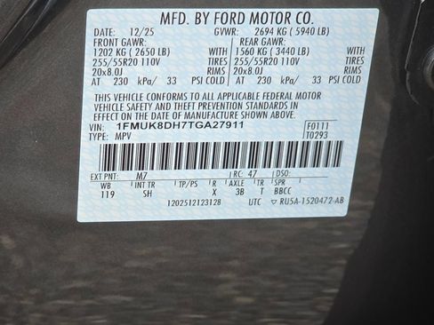 Used 2026 Ford Explorer Active w/ Active Comfort Package AWD/4WD image 28