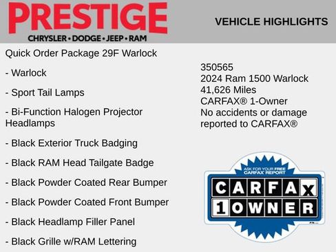 Used 2024 RAM 1500 Classic Warlock image 2