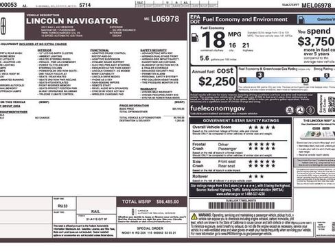 Used 2021 Lincoln Navigator L Reserve image 1