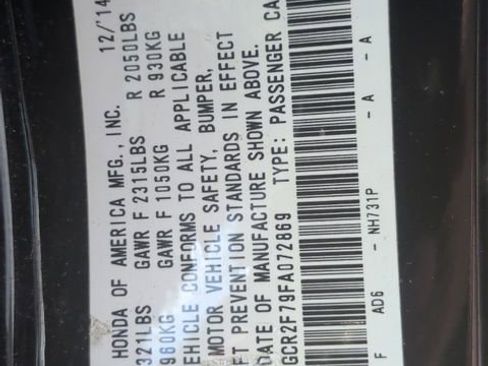 Used 2015 Honda Accord EX image 9