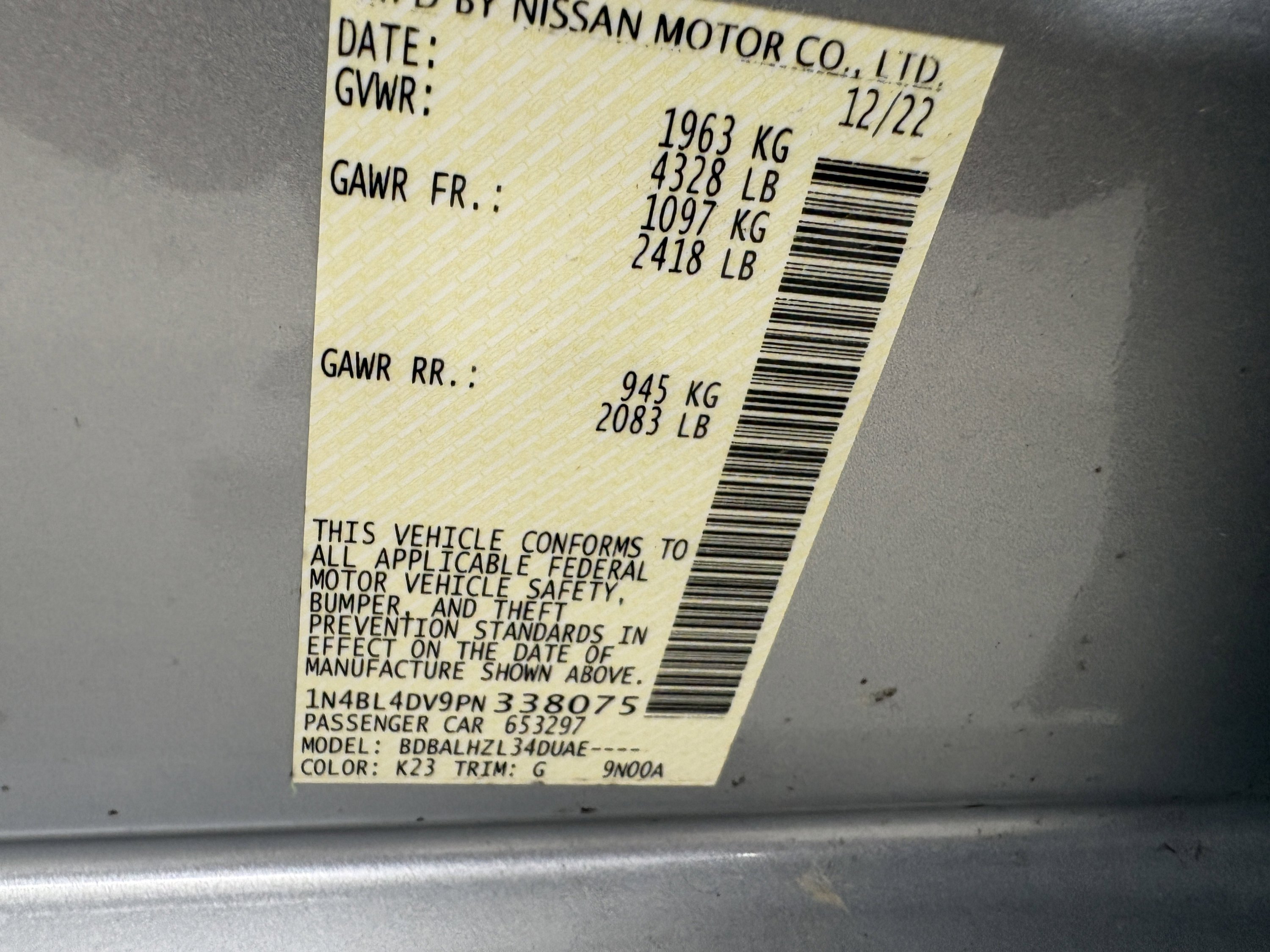 Used 2023 Nissan Altima 2.5 SV w/ SV Premium Package FWD image 37