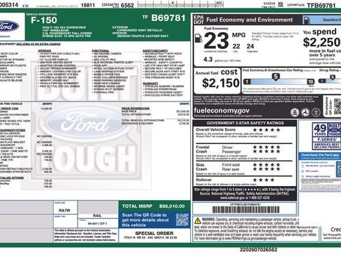 New 2026 Ford F150 Platinum w/ Equipment Group 703A Plus AWD/4WD image 30