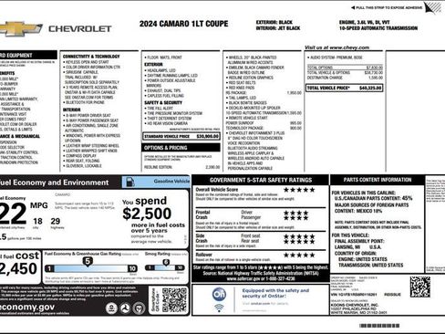 Used 2024 Chevrolet Camaro LT w/ Redline Edition RWD image 3