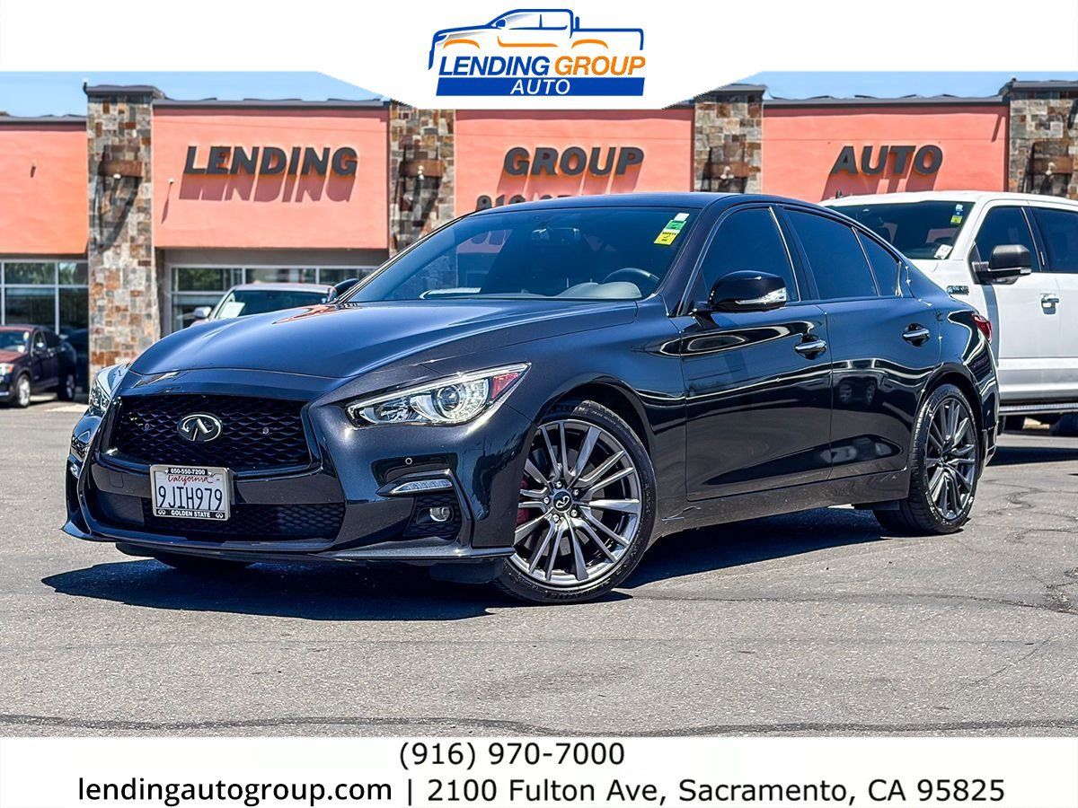 Used 2023 INFINITI Q50 Red Sport 400 w/ Black Opal Edition RWD image 1