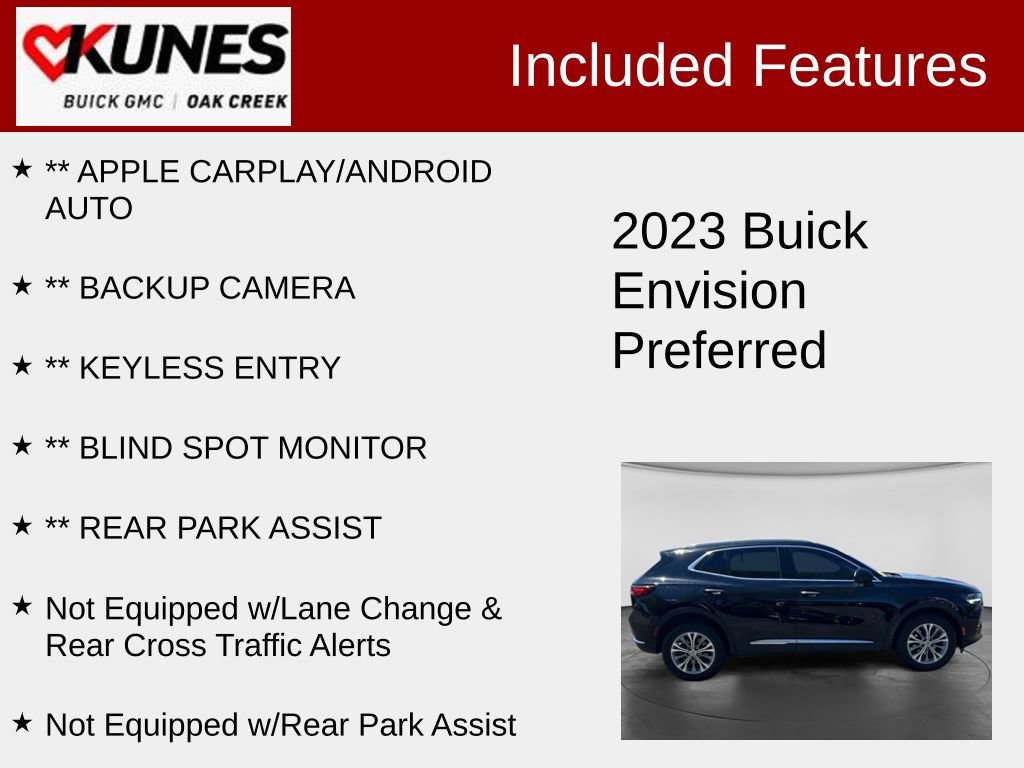 Used 2023 Buick Envision Preferred FWD image 2