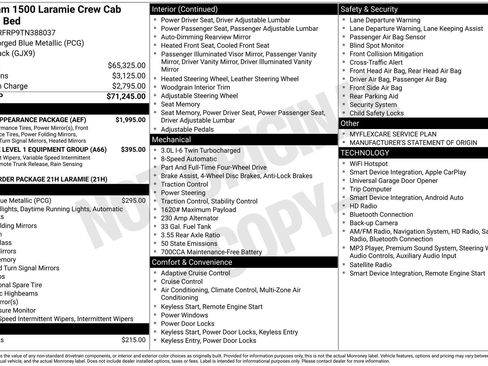 New 2026 RAM 1500 Laramie w/ Sport Appearance Package AWD/4WD image 15