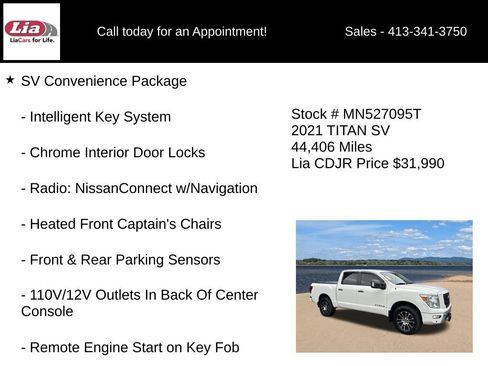 Used 2021 Nissan Titan SV w/ SV Convenience Package AWD/4WD image 21
