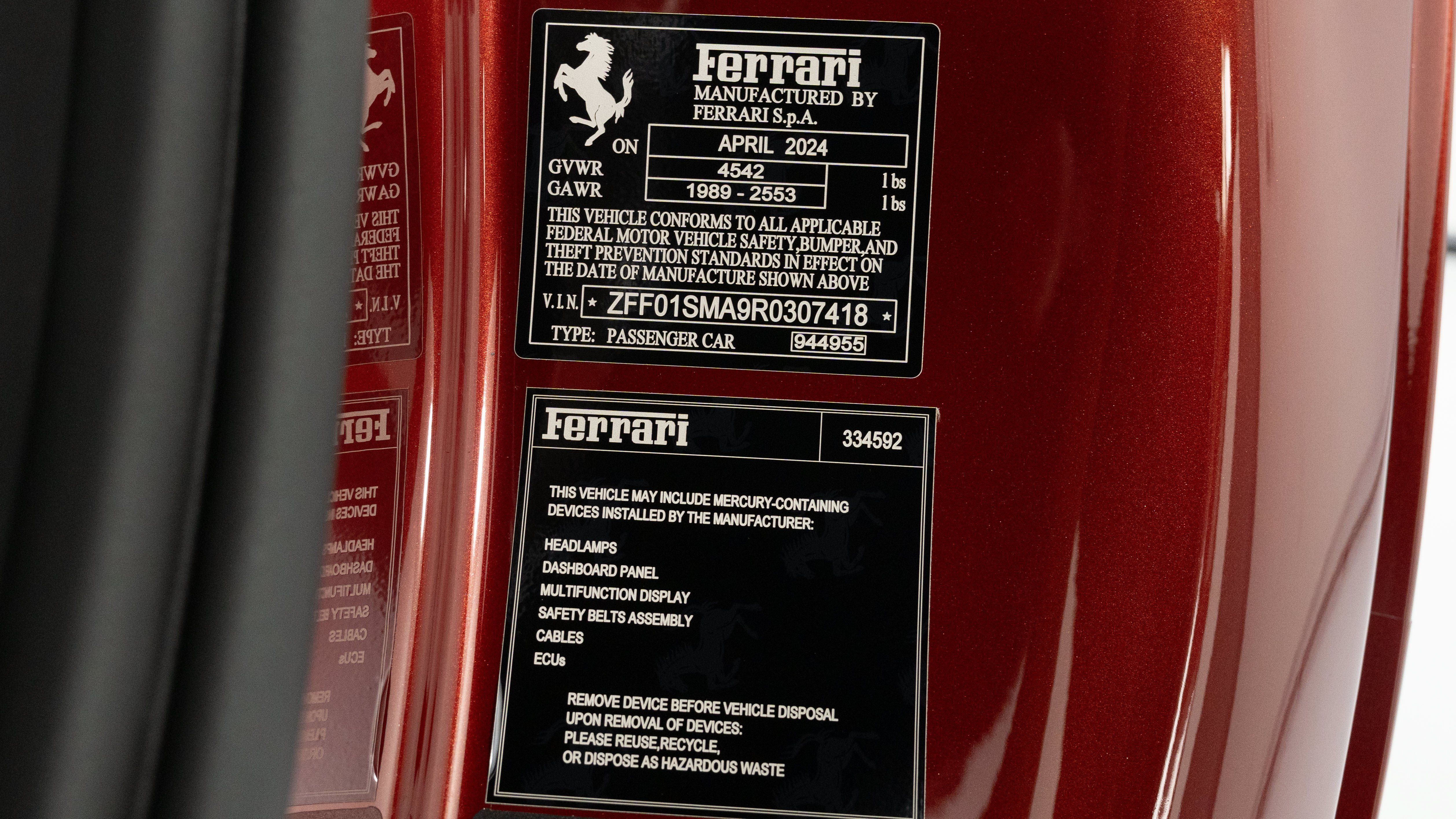 Used 2024 Ferrari 296 GTS RWD image 44