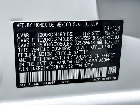 Certified 2024 Honda HR-V Sport image 20