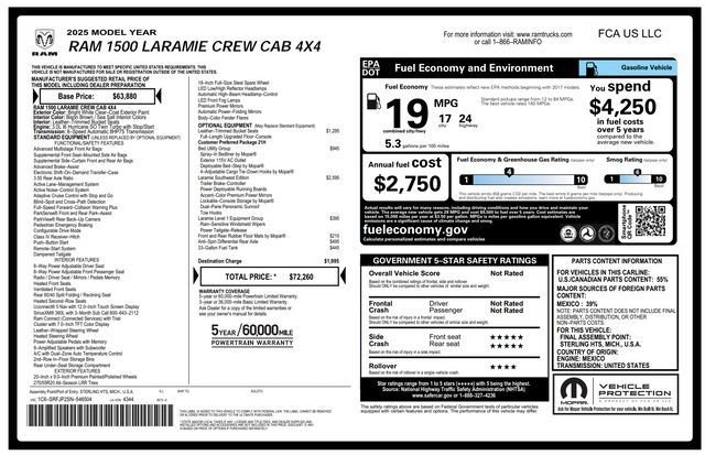 Used 2025 RAM 1500 Laramie w/ Laramie Southwest Edition AWD/4WD image 60