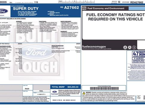 New 2024 Ford F450 XL w/ Snow Plow Prep Package AWD/4WD image 13