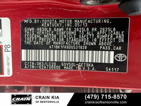 Used 2013 Toyota Camry SE w/ Leather Pkg FWD image 34