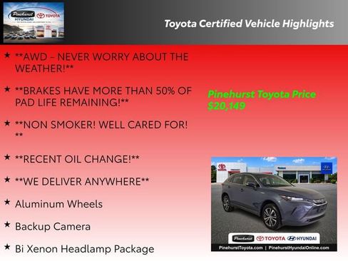 Certified 2021 Toyota Venza LE AWD/4WD image 36